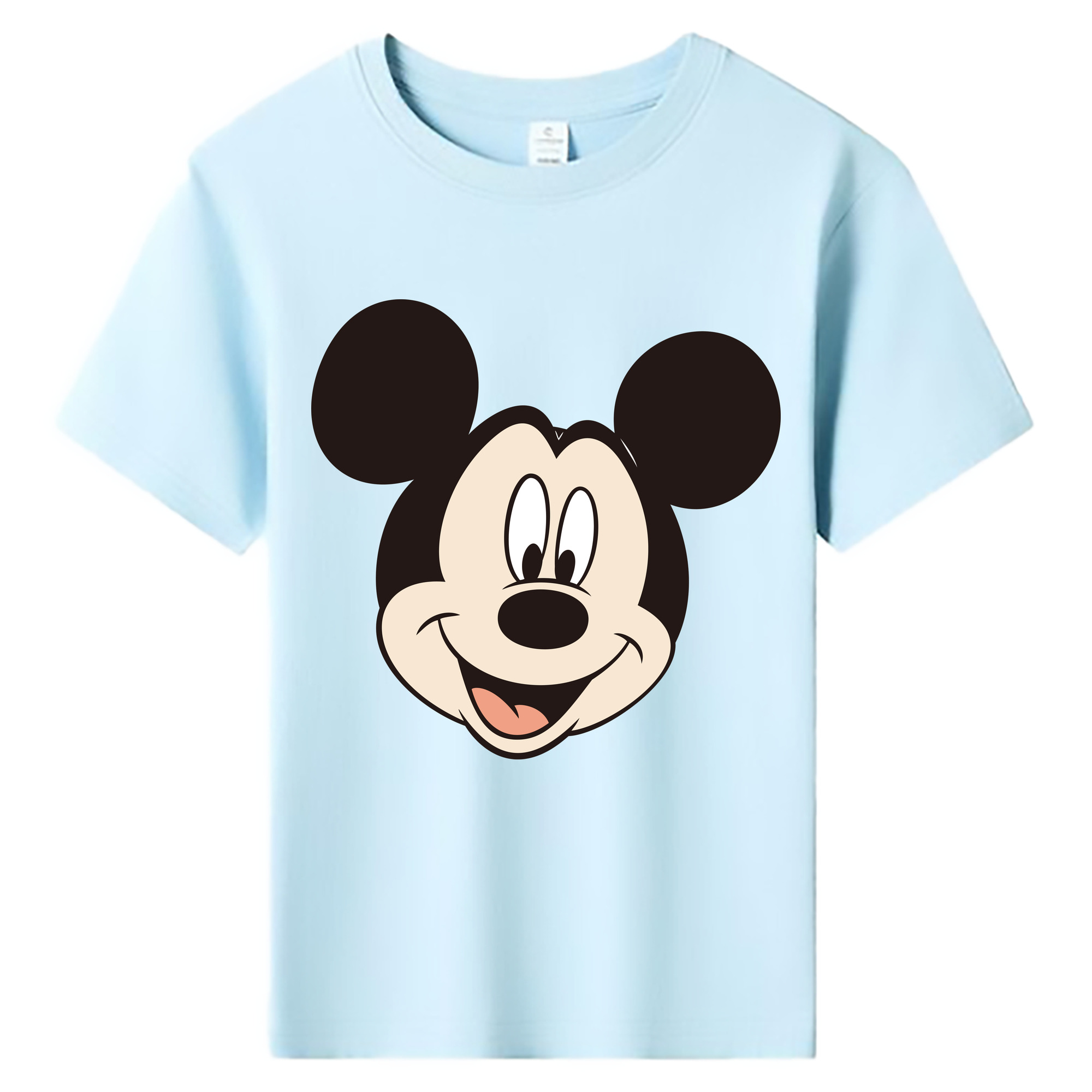 ミッキーマウス Mickey Mouse 綿100％キッズTシャツ（フロントプリント）